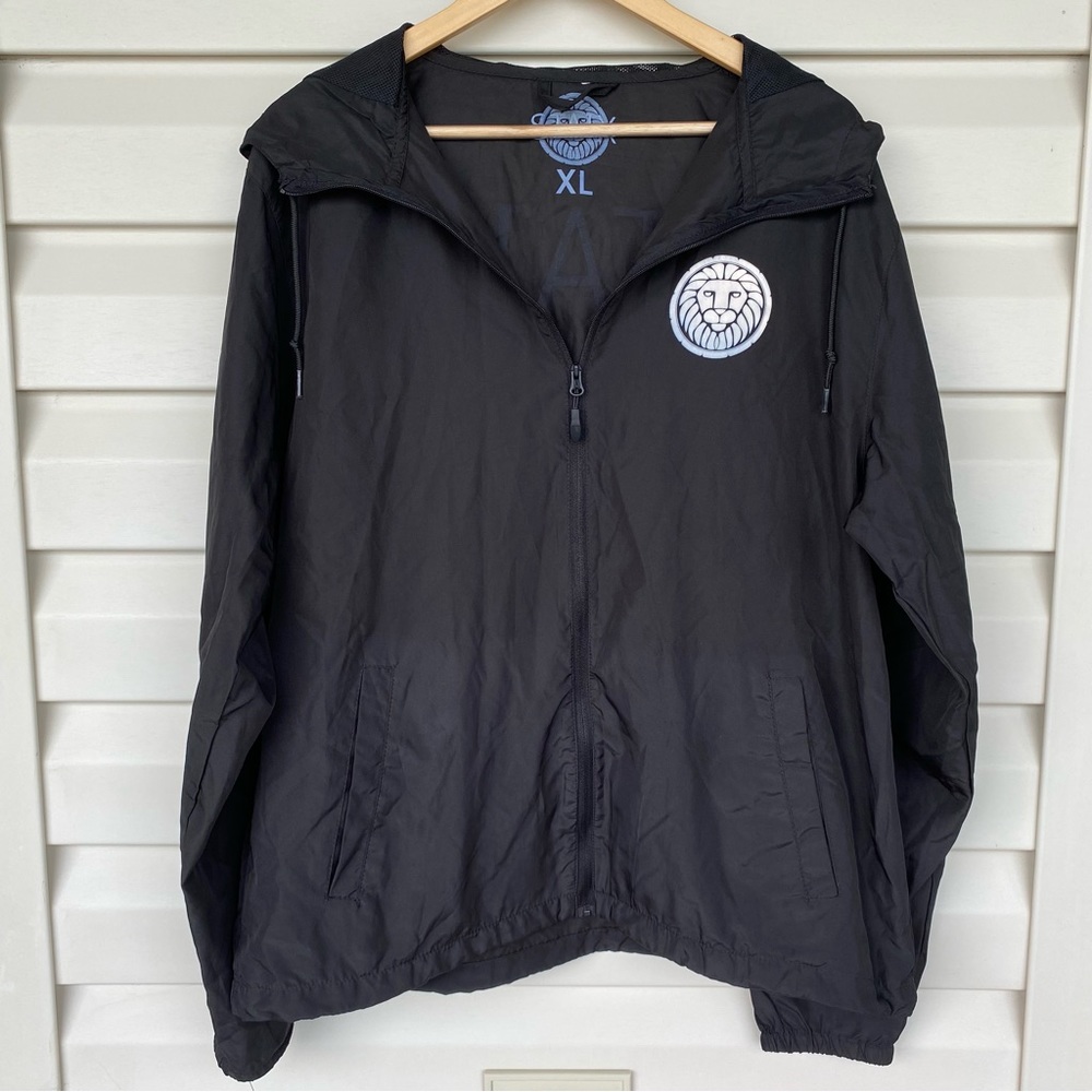 Staix Men's Windbreaker Black Jacket Size XL